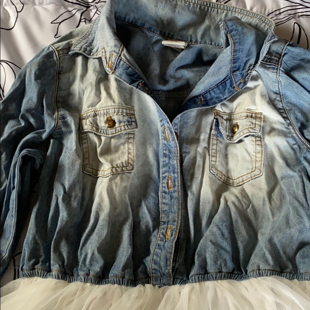 Girls denim dress.